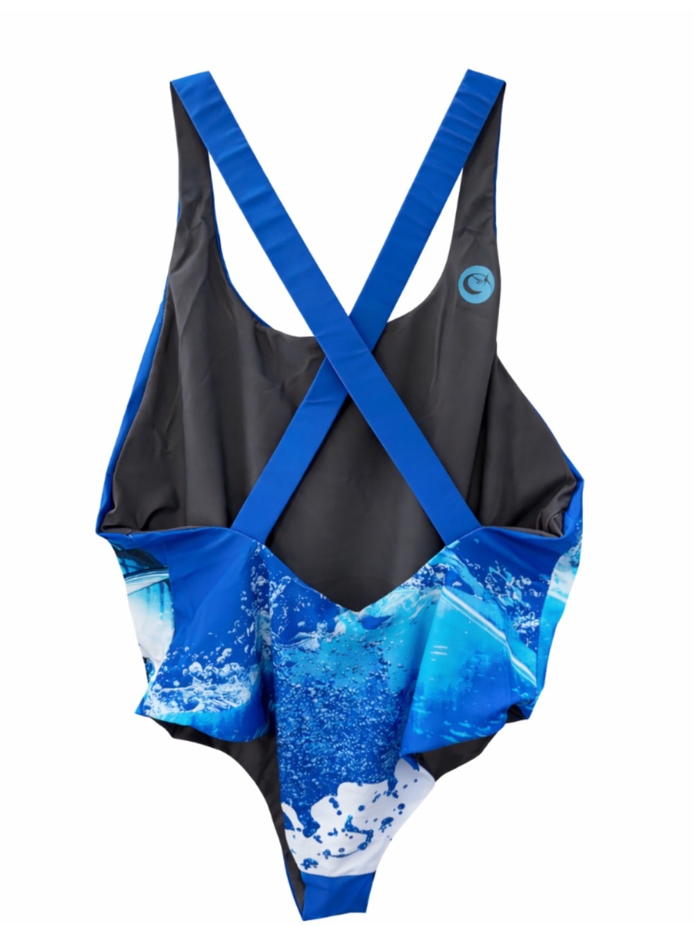 Blue Marlin Graphic Reversible One-Piece Swimsuit NWT - Picture 2 of 8